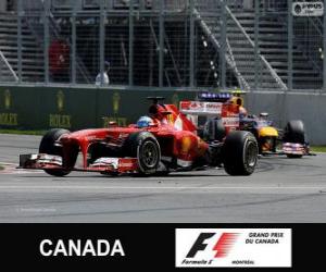 пазл Фернандо Алонсо - Ferrari - 2013 Канада Гран-при, 2º классифицированы